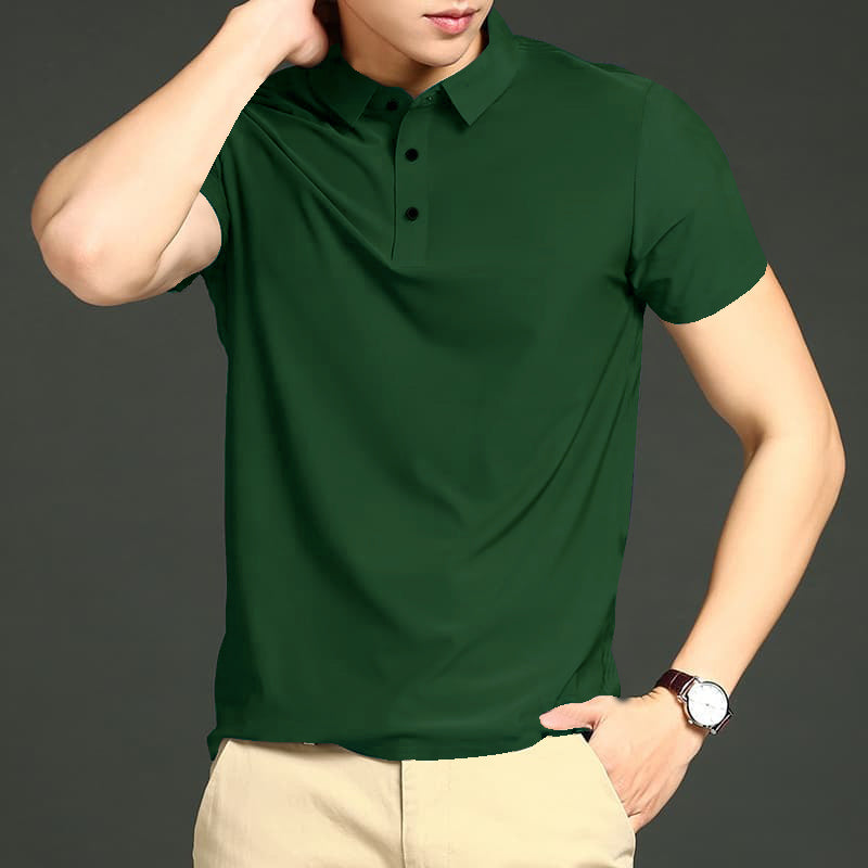MEN'S IMPORTED GROSSY GREEN SEAMLESS4 WAY LYCRA SHIRT
