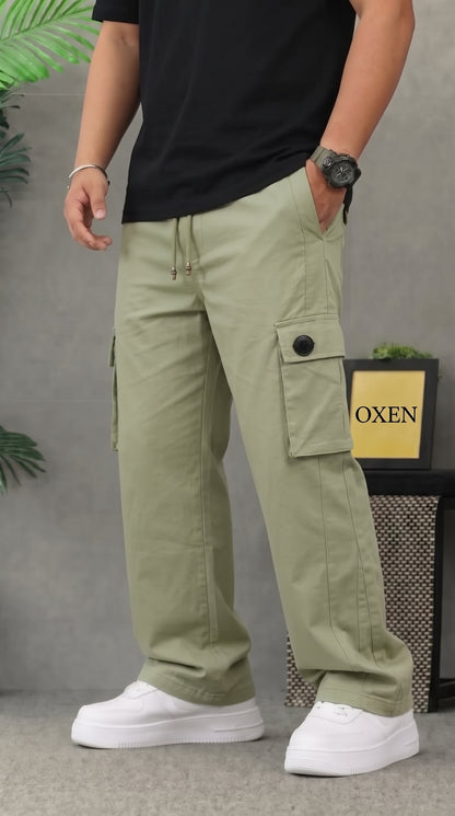 Stylish Premium Sea Green 6 Pocket Cargo Trouser