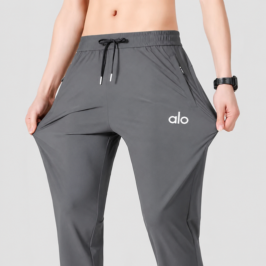 Super Spandex Nylon Four-way Stretchable Grey Imported Trouser For Men A-L-O