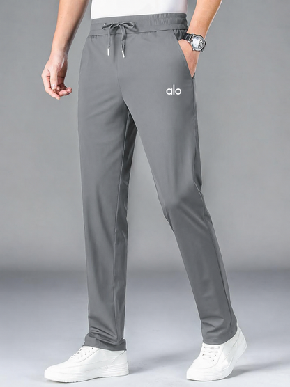 Super Spandex Nylon Four-way Stretchable Grey Imported Trouser For Men A-L-O