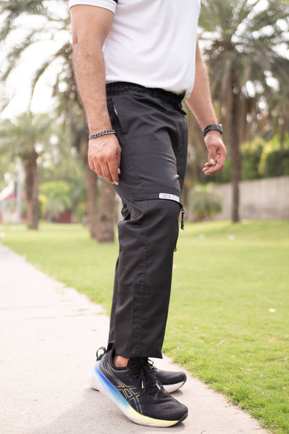 Baggy Stylish Premium Black 6 Pocket Cargo Trouser LVT-01