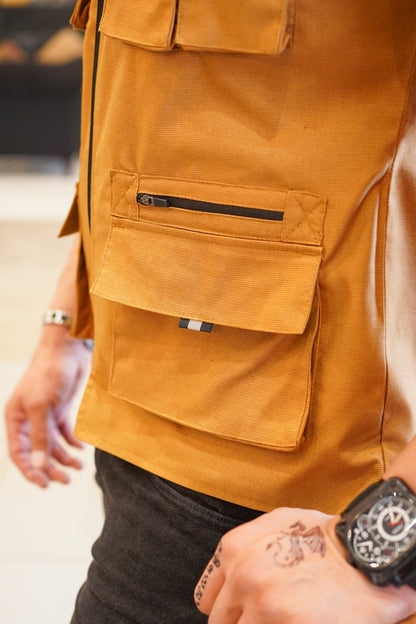 Premium Twill Cotton jeans Sidu Four Pocket Jacket Mustard SDJkt-08