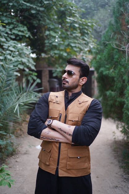 Premium Twill Cotton jeans Sidu Four Pocket Jacket Mustard SDJkt-08