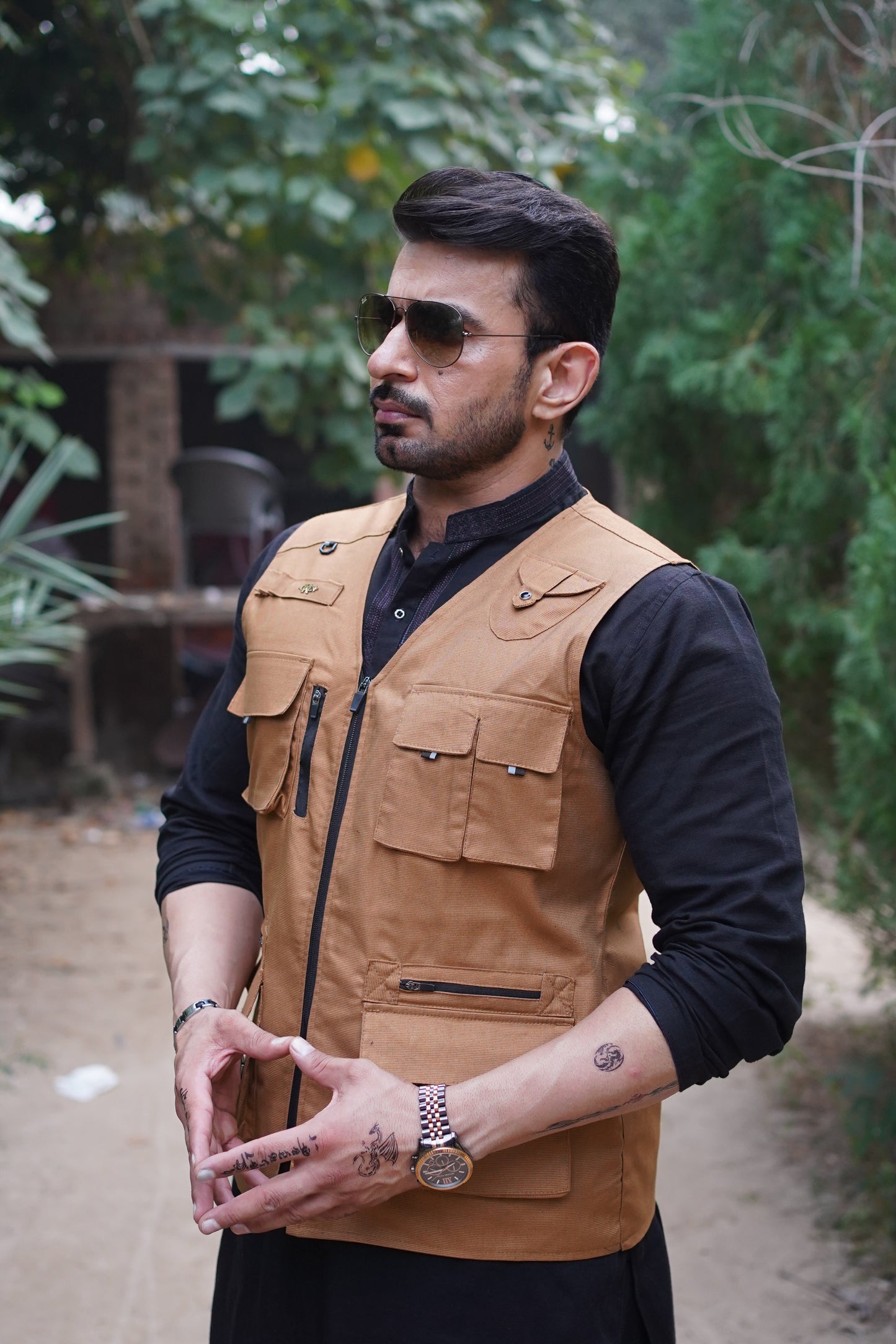 Premium Twill Cotton jeans Sidu Four Pocket Jacket Mustard SDJkt-08