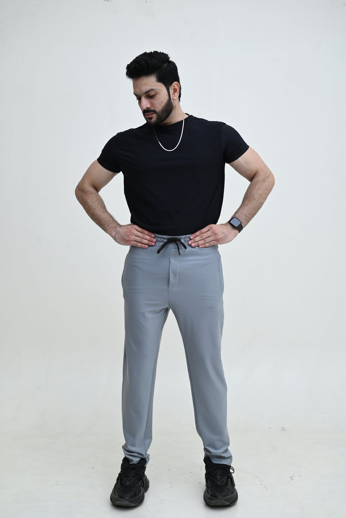 Men's Stretch-able Lycra Trouser-OXT#46