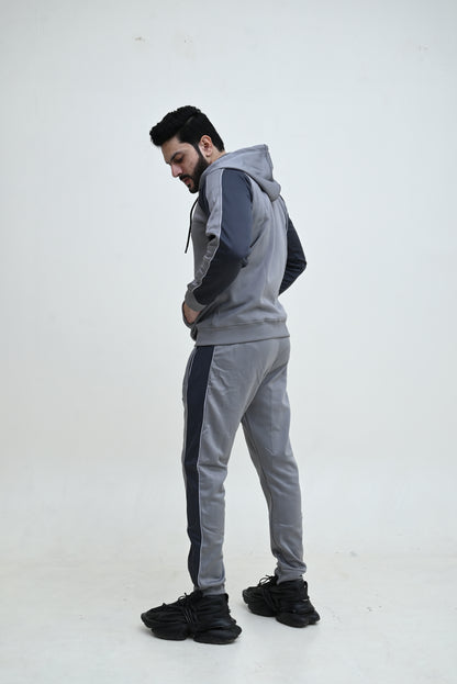 ADIDS UNISEX LIGHT & DARK GREY PANAL TRACKSUIT SW#T04
