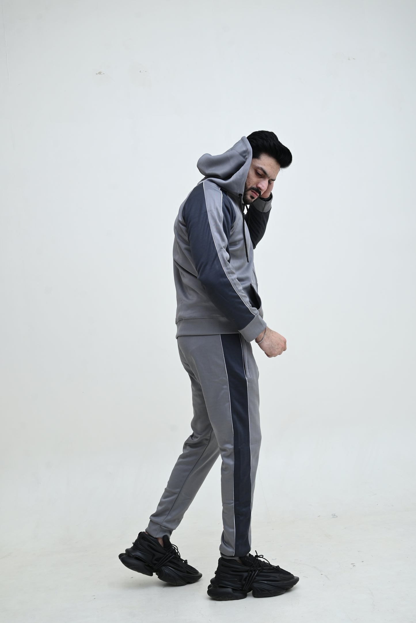 ADIDS UNISEX LIGHT & DARK GREY PANAL TRACKSUIT SW#T04
