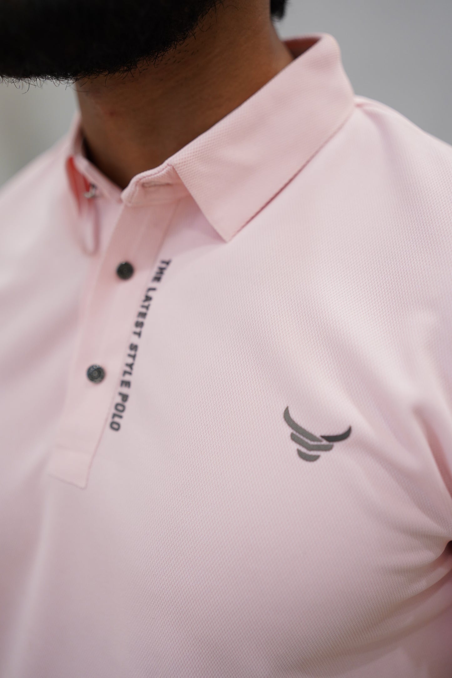 Italian textured seam less Polo Shirts OXT # 01 Peach