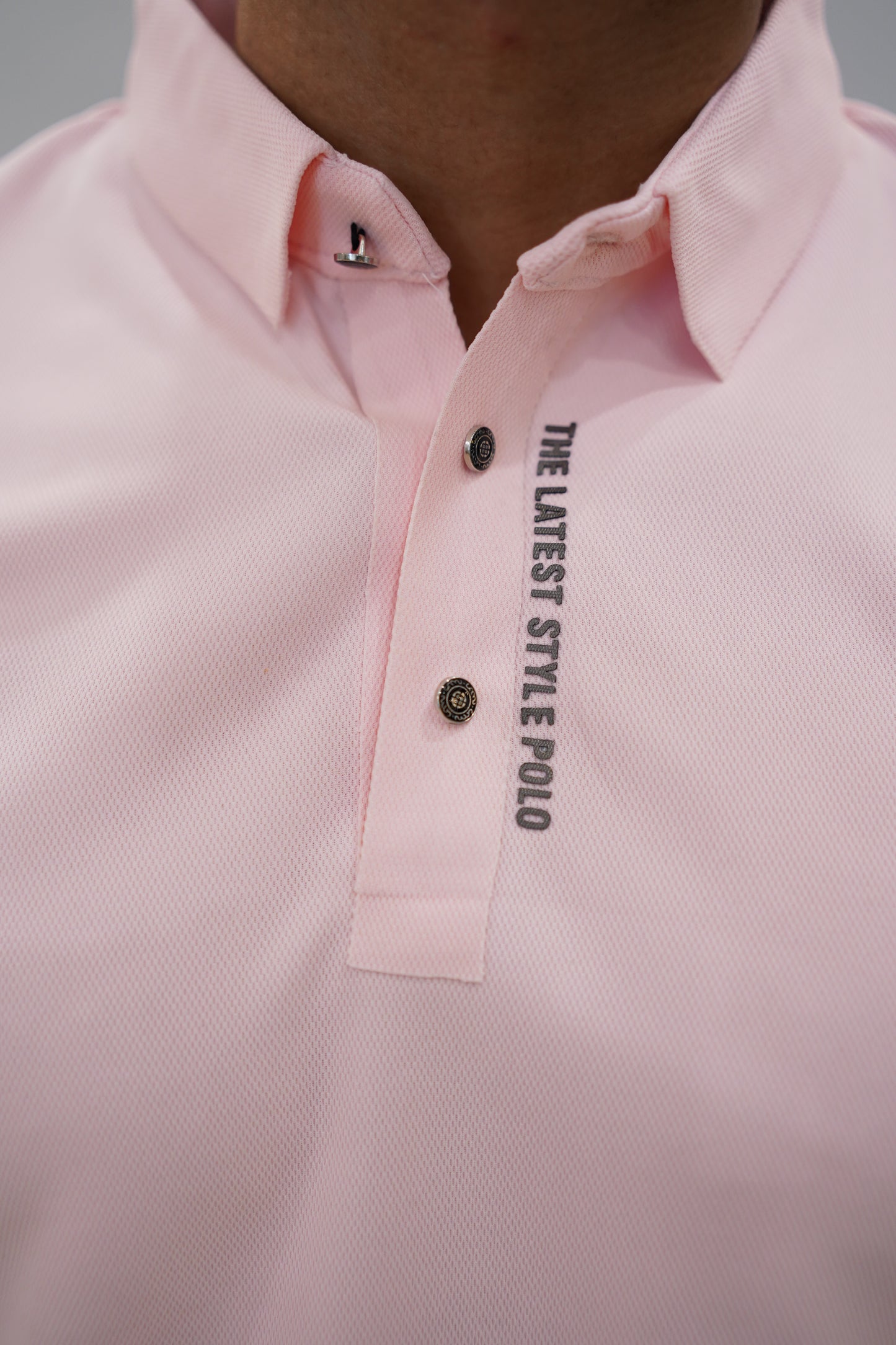 Italian textured seam less Polo Shirts OXT # 01 Peach