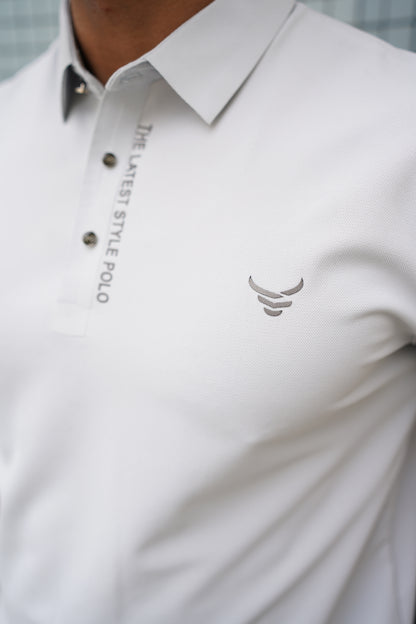 Italian textured seam less Polo Shirts OXT # 12 light gray