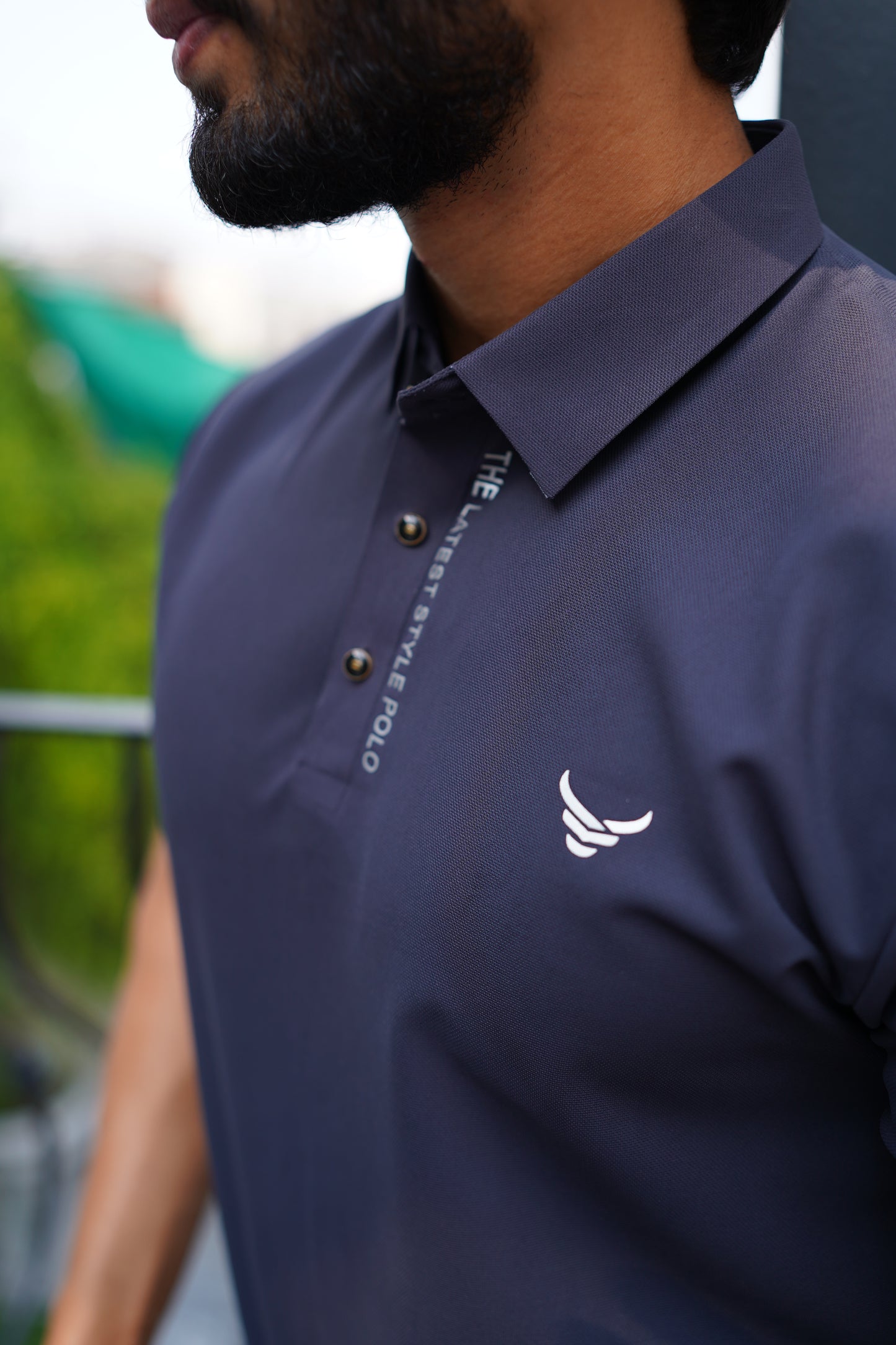 Italian textured seam less Polo Shirts OXT # 10 Grey