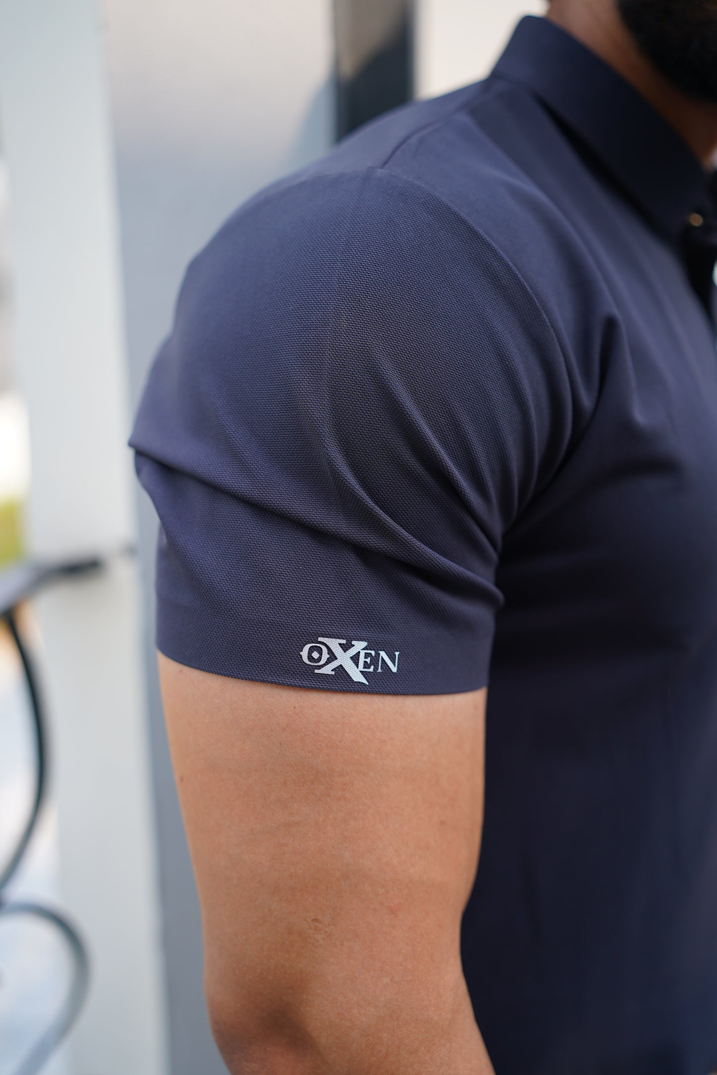 Italian textured seam less Polo Shirts OXT # 10 Grey