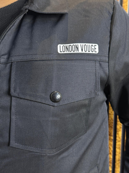 Premium Jet Black  Full Sleeves Cotton Jeans Jacket