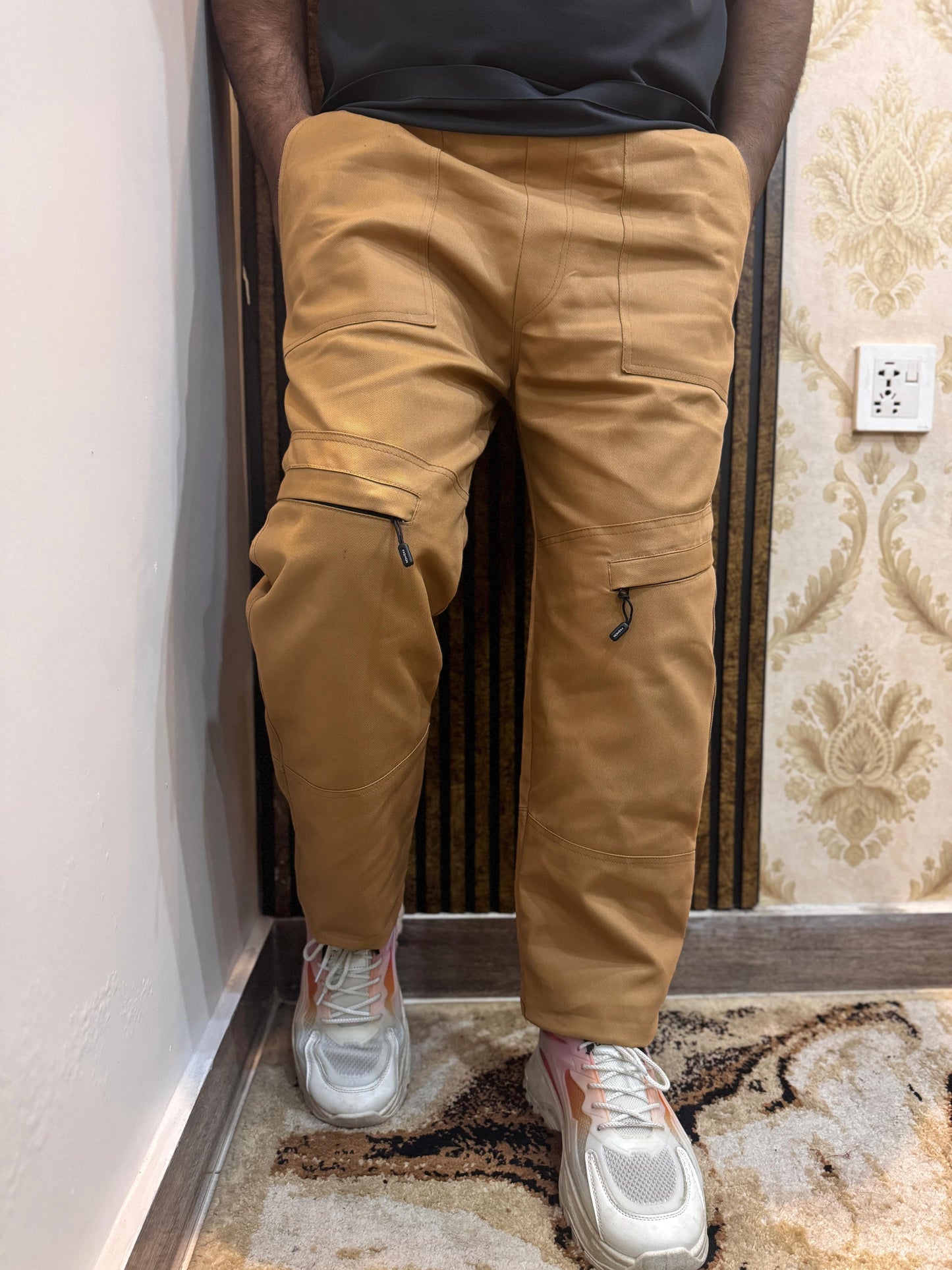 Baggy Stylish Premium light Mustard 6 Pocket Cargo Trouser LVT-02