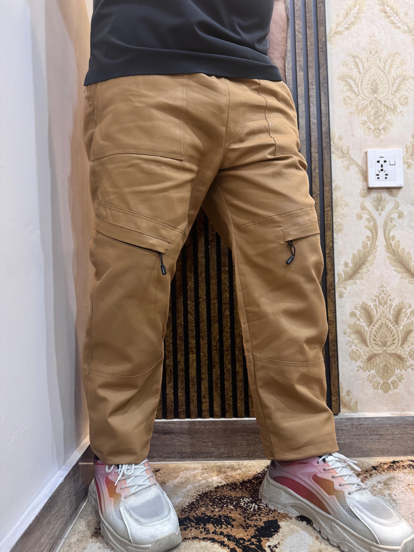 Baggy Stylish Premium light Mustard 6 Pocket Cargo Trouser LVT-02