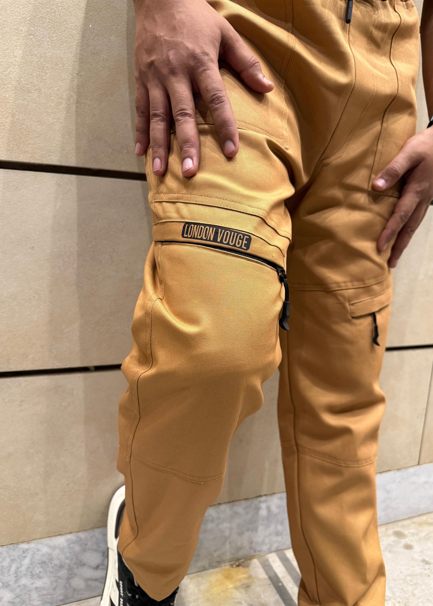 Baggy Stylish Premium light Mustard 6 Pocket Cargo Trouser LVT-02