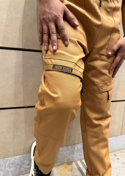 Baggy Stylish Premium light Mustard 6 Pocket Cargo Trouser LVT-02