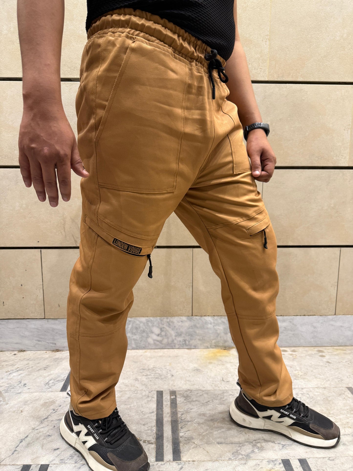 Baggy Stylish Premium light Mustard 6 Pocket Cargo Trouser LVT-02