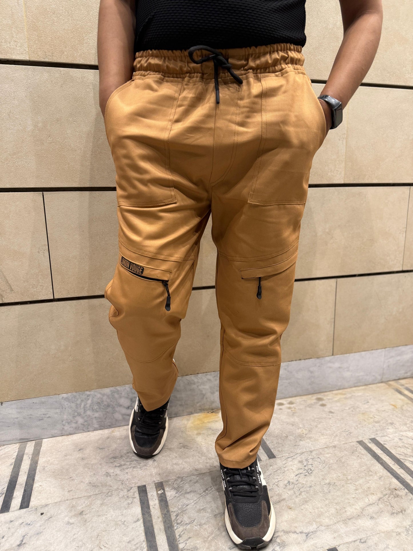 Baggy Stylish Premium light Mustard 6 Pocket Cargo Trouser LVT-02