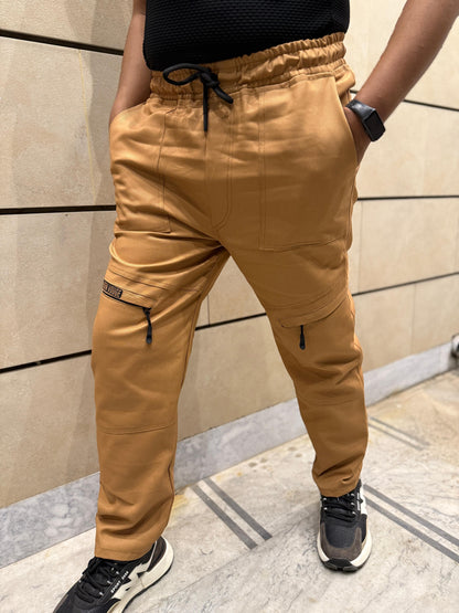 Baggy Stylish Premium light Mustard 6 Pocket Cargo Trouser LVT-02