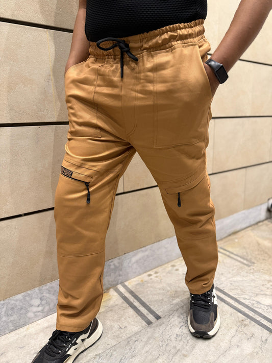 Baggy Stylish Premium light Mustard 6 Pocket Cargo Trouser LVT-02