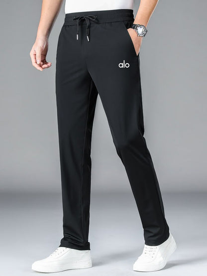 Super Spandex Nylon Four-way Stretchable Black Imported Trouser For Men A-L-O