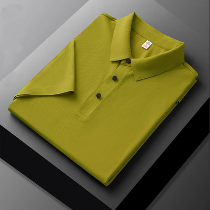 MEN'S IMPORTED LEMON YELLOW  SEAMLESS 4 WAY LYCRA SHIRT LLS-6